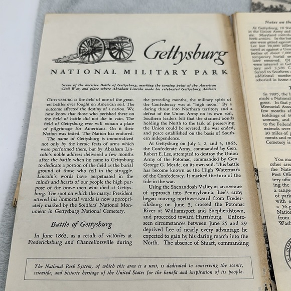 Gettysburg Battlefield Tours Tri-Fold Brochure Pennsylvania National Military Pk - Picture 2 of 9
